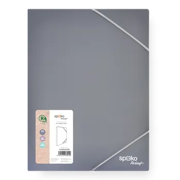 Spoko ReLeaf box na spisy s fixační gumičkou A4 šedá