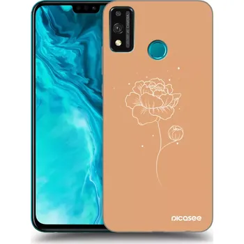 Pouzdro na mobilní telefon Picasee silikonový průhledný obal pro Honor 9X Lite - Peonies