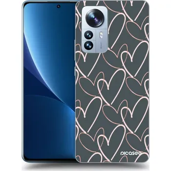 Pouzdro na mobilní telefon Picasee silikonový průhledný obal pro Xiaomi 12 Pro - Hodně lásky