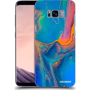 Pouzdro na mobilní telefon Picasee silikonový průhledný obal pro Samsung Galaxy S8 G950F - Rainbow