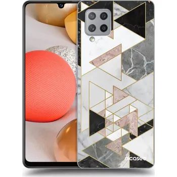 Pouzdro na mobilní telefon Picasee silikonový černý obal pro Samsung Galaxy A42 A426B - Light geometry