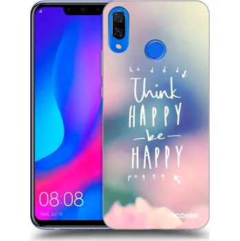 Pouzdro na mobilní telefon Picasee silikonový průhledný obal pro Huawei Nova 3 - Mysli pozitivně!