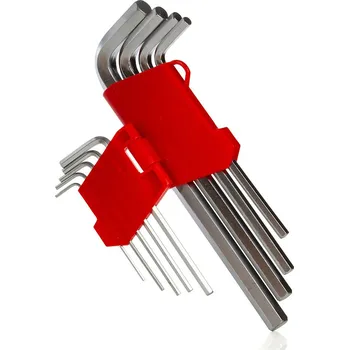 Sada imbusových klíčů s šestihranným profilem, 9 dílů (1,5–10 mm) – MAR-POL M66434