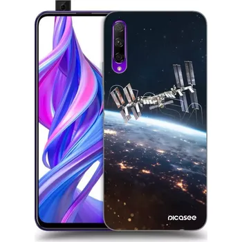 Pouzdro na mobilní telefon Picasee silikonový černý obal pro Honor 9X Pro - Station