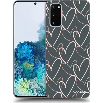 Pouzdro na mobilní telefon Picasee silikonový průhledný obal pro Samsung Galaxy S20 G980F - Hodně lásky