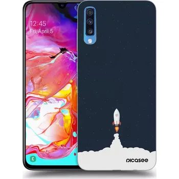Pouzdro na mobilní telefon Picasee silikonový průhledný obal pro Samsung Galaxy A70 A705F - Astronaut 2