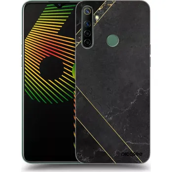 Pouzdro na mobilní telefon Picasee silikonový černý obal pro Realme 6i - Black tile