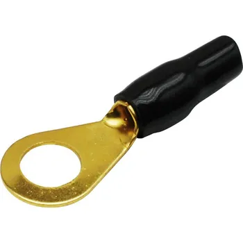 elektrický kabel Oko pro 6 mm² kabel / 8,4 mm otvor / 14 mm šířka - černé