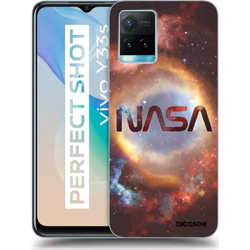 Pouzdro na mobilní telefon Picasee silikonový černý obal pro Vivo Y33s - Nebula