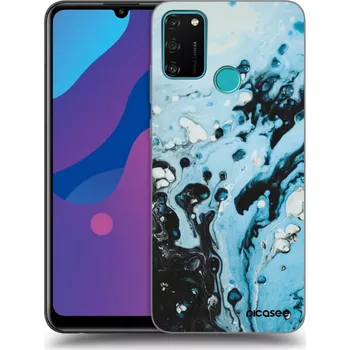 Pouzdro na mobilní telefon Picasee silikonový průhledný obal pro Honor 9A - Organic blue