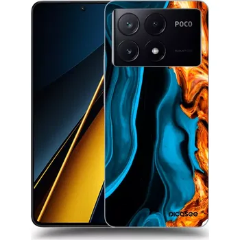 Pouzdro na mobilní telefon Picasee silikonový černý obal pro Xiaomi Poco X6 Pro - Gold blue