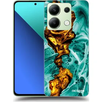 Pouzdro na mobilní telefon Picasee silikonový průhledný obal pro Xiaomi Redmi Note 13 4G - Goldsky