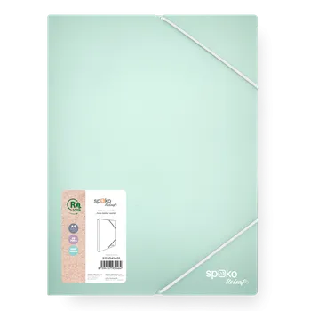 Spoko ReLeaf box na spisy s fixační gumičkou A4 zelená