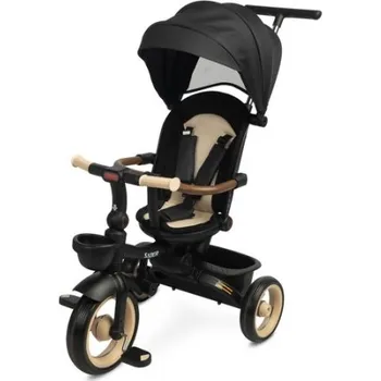 Dětská tříkolka Multifunkční dětská tříkolka 2v1 SABER - béžová, černá