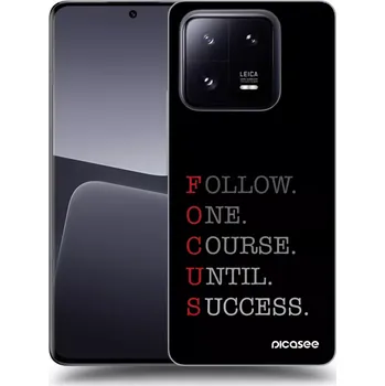 Pouzdro na mobilní telefon Picasee silikonový průhledný obal pro Xiaomi 14 Pro - Focus