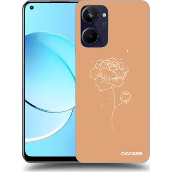 Pouzdro na mobilní telefon Picasee silikonový průhledný obal pro Realme 10 4G - Peonies