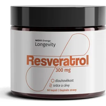 MOVit Longevity Resveratrol 300mg 60 kapslí