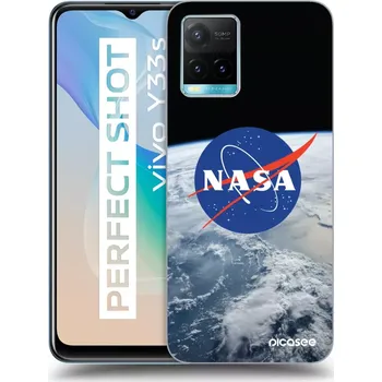 Pouzdro na mobilní telefon Picasee silikonový černý obal pro Vivo Y33s - Nasa Earth