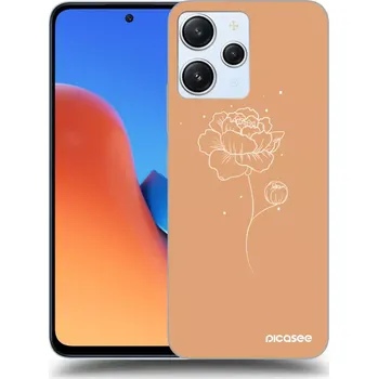 Pouzdro na mobilní telefon Picasee silikonový průhledný obal pro Xiaomi Redmi 12 4G - Peonies