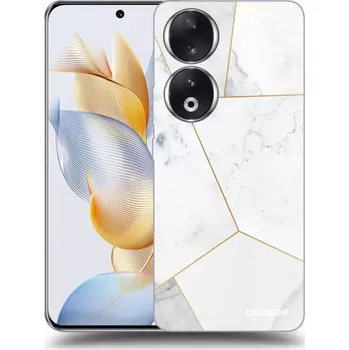 Pouzdro na mobilní telefon Picasee silikonový průhledný obal pro Honor 90 5G - White tile