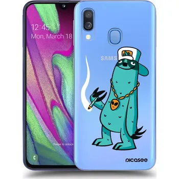 Pouzdro na mobilní telefon Picasee silikonový průhledný obal pro Samsung Galaxy A40 A405F - Earth - Je mi fajn