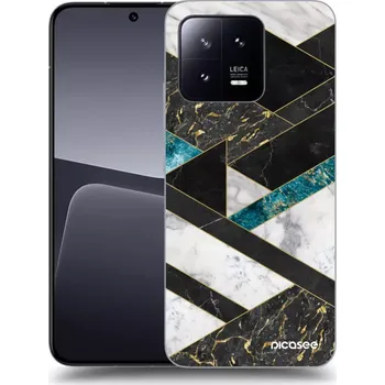 Pouzdro na mobilní telefon Picasee silikonový průhledný obal pro Xiaomi 13 - Dark geometry