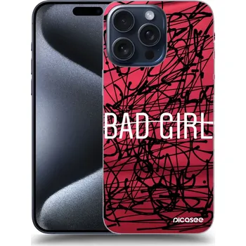 Pouzdro na mobilní telefon Picasee silikonový průhledný obal pro Apple iPhone 16 Pro Max - Zlobivá holka