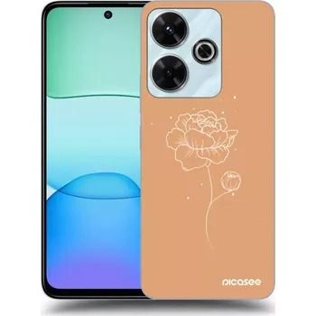 Pouzdro na mobilní telefon Picasee silikonový průhledný obal pro Xiaomi Redmi 13 4G - Peonies