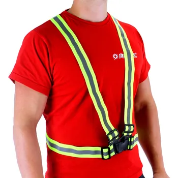 Zelené reflexní univerzálně nastavitelné popruhy (kšandy) MAR-POL – M02010