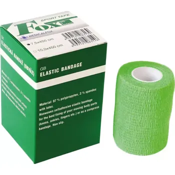 FOX ELASTIC BANDAGE- samodržící bandáž 7,5 cm x 4,5m