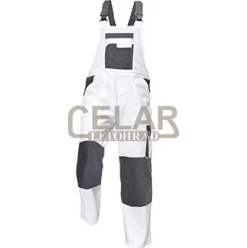 Pracovní oblečení TAUPO kalhoty s laclem - bílá - 54