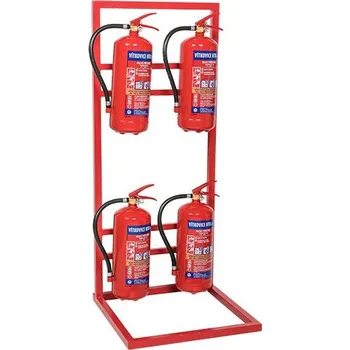 Hra na policii a hasiče Kovový stojan na 4 ks hasících přístrojů