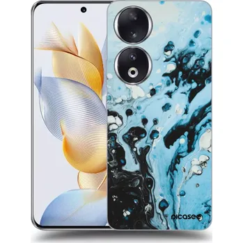 Pouzdro na mobilní telefon Picasee silikonový průhledný obal pro Honor 90 5G - Organic blue
