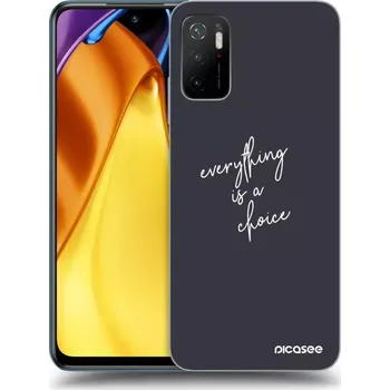 Pouzdro na mobilní telefon Picasee silikonový průhledný obal pro Xiaomi Poco M3 Pro 5G - Vše je na tobě