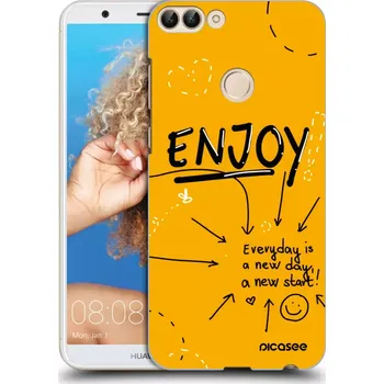 Pouzdro na mobilní telefon Picasee silikonový průhledný obal pro Huawei P Smart - Enjoy