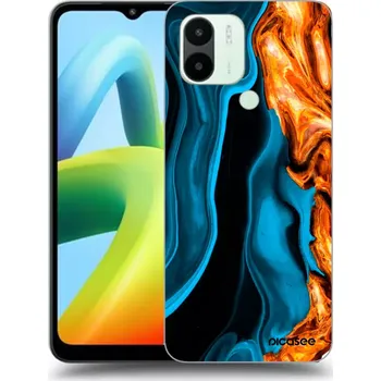 Pouzdro na mobilní telefon Picasee silikonový průhledný obal pro Xiaomi Redmi A1 - Gold blue