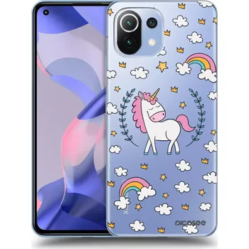 Pouzdro na mobilní telefon Picasee silikonový průhledný obal pro Xiaomi 11 Lite 5G NE - Unicorn hvězdné nebe