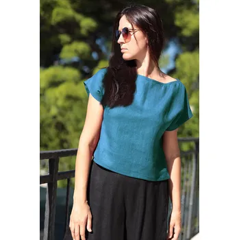 Lotika Autorské triko Lotika ze 100% lnu 1092502