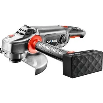 úhlová bruska Výkonná úhlová bruska na kov 230 mm, 2400 W + rádio – GRAPHITE 59G206