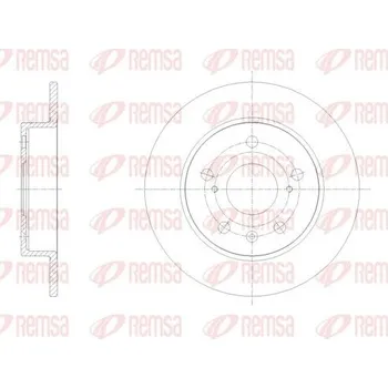 Brzdový kotouč Brzdový kotouč REMSA 61666.00