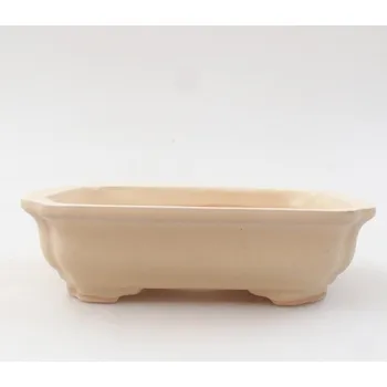 Květináč Keramická bonsai miska 14 x 11 x 4 cm béžová