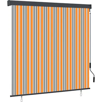 Roleta vidaXL Marketos Venkovní roleta 160 x 250 cm žlutomodrá