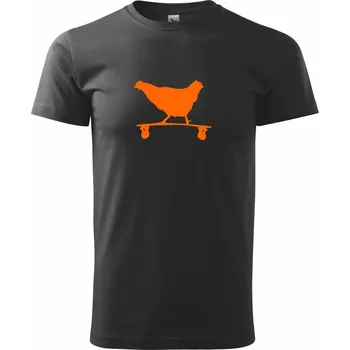 Longboard chicken - Triko extra velké (5-8XL) - 7XL ( Černá )