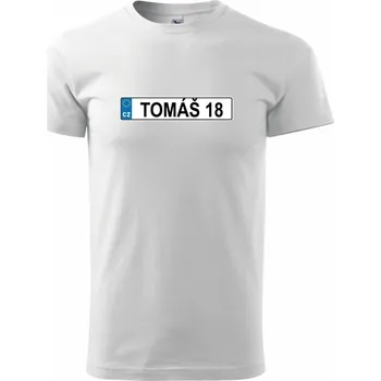 Pánské tričko SPZ Tomáš 18 - Triko extra velké (5-8XL) - 7XL ( Bílá )