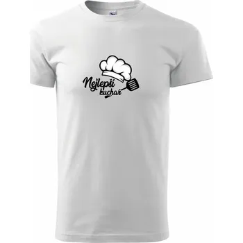 Pánské tričko Nejlepší kuchař - čepice - Triko extra velké (5-8XL) - 8XL ( Bílá )