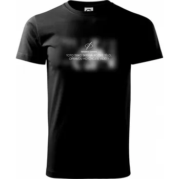 Pánské tričko Božské tělo - sensitive content - Triko extra velké (5-8XL) - 7XL ( Černá )