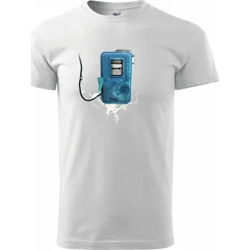 Pánské tričko Elektroměr - Triko extra velké (5-8XL) - 6XL ( Bílá )