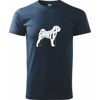Pánské tričko Šarpej - Triko extra velké (5-8XL) - 8XL ( Námořní modrá (velmi tmavá - téměř černá) )