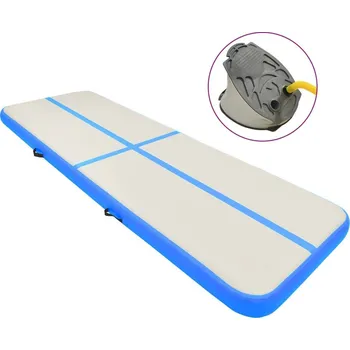 Žíněnka OMAXI Nafukovací žíněnka s pumpou 500 x 100 x 15 cm PVC modrá 085264