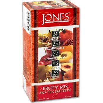 Čaj JONES Variace No.25 Black Fruity Mix přebal 5x5x2g